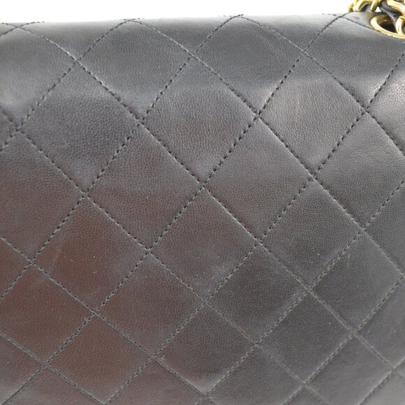 Chanel Black Lambskin Classic Square Flap Shoulder Bag - Picture 9 of 9
